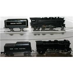 MARX 666 AND 499 LOCOS. REPAINTED W/ WRONG TENDER