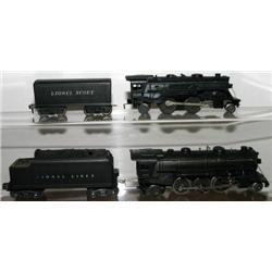 LIONEL 1666 W/ WHISTLE TENDER, 1110 SCOUT LOCO.