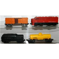 TEXAS SPEC. ALCO W/ 2 FRT CARS & TENDER