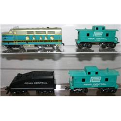 MARX B&O DIESEL W/ 2 CABOOSES & TENDER