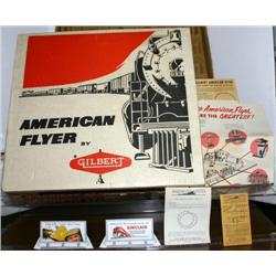 AMERICAN FLYER SET BOX W/ LINER, CORRUGATED SHEET