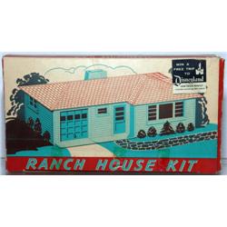 PLASTICVILLE RANCH HOUSE. WHITE WALLS, LIGHT BLUE