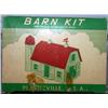 Image 1 : PLASTICVILLE BARN. RED WALLS AND TRIM, WHITE ROOF