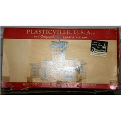 PLASTICVILLE AIRPORT BUILDING. HAS GLUE MARKS. BR