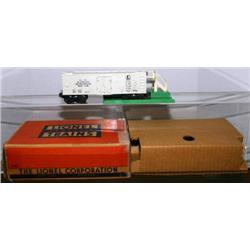 LIONEL OPERATING MILK CAR. CANS INSIDE CAR. INCLU