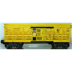 LIONEL YELLOW STOCK CAR. REPAINTED FRAME.