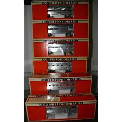 LIONEL SANTA FE ALUMINUM PASSENGER CARS. POLISHED