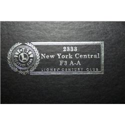 LIONEL CENTURY CLUB 1 #2333 NYC F-3 A-A. DUAL MOT
