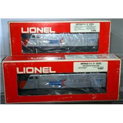 LIONEL AMTRAK F-3 AA DIESEL LOCOMOTIVES.