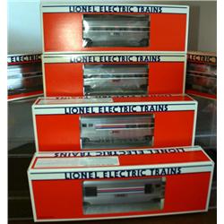 LIONEL AMTRAK ALUMINUM PASSENGER CARS.