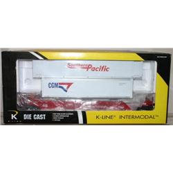 K-LINE S.P. MAXI STACK CAR W/ SP AND CGM CONTAINE