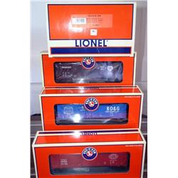 LIONEL ARCHIVE BOX CAR 3 PACK. 6464 SP&S, WABASH,