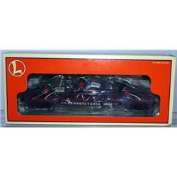 LIONEL PENNSYLVANIA STD O FLAT W/ 2 CORGI TRUCKS