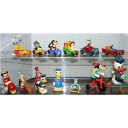 MARX DONALD DUCK FIGURE, 3 DISNEY MATCHBOX FIGURE