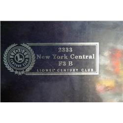 LIONEL CENTURY CLUB 2333 F3B UNIT NEW YORK CENTRA