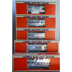 LIONELSANTA FE ALUMINUM PASSENGER CARS 5 CAR SET 
