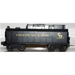 LIONEL POSTWAR 6026W TENDER WITH WRONG SHELL.