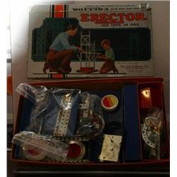 GILBERT ERECTOR SET. MOST LIKELY MISSING PARTS.