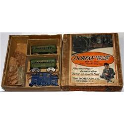 DORFAN O GAUGE PASSENGER SET. LOCO IS A POSSIBLE 