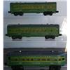 Image 1 : LIONEL POSTWAR GREEN / GRAY PASSENGER CARS.