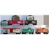 Image 1 : LIONEL 9744 TAB BOX CAR WITH 4 CARS AND 3 BILLBOA