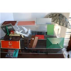 LIONEL #314 GIRDER BRIDGE W/ A BUNCH OF MISC. PAR