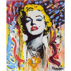 Nastya Rovenskaya- Mixed Media "Marilyn Monroe II"