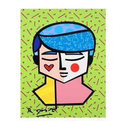 Romero Britto "Grant" Hand Signed Limited Edition Giclee on Canvas; Authenticated