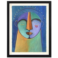 Gaylord Soli, "Agudelo" Framed Original Mixed Media Acrylic Painting, Hand Signed with Certificate o
