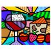 Image 1 : Romero Britto "Toast To Life" Hand Signed Limited Edition Giclee on Canvas; COA