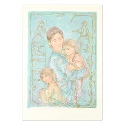 Edna Hibel (1917-2014), "Sonya and Family" Limited Edition Lithograph, Numbered and Hand Signed with