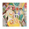 Image 1 : Isaac Maimon, "Cafe Break" Original Acrylic Painting, Hand Signed with Certificate of Authenticity.