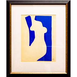 Henri Matisse- Lithograph "Verve - Nu bleu V"