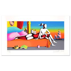 Mark Kostabi, "Beyond Forever" Limited Edition Serigraph, Numbered and Hand Signed with Certificate 