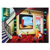 Image 1 : Ferjo - "Ocean Window" Original Acrylic Painting on Canvas (40" x 30"), Hand Signed with Certificate