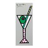 Image 1 : Romero Britto "Silver Martini" Hand Signed Limited Edition Giclee on Canvas; Authenticated