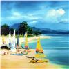 Image 2 : H. Leung, "Summer Sail" Framed Limited Edition on Canvas Board, Numbered 215/750 and Hand Signed wit