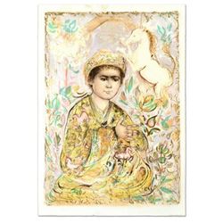  Little Rajah and the Unicorns  Limited Edition Lithograph (29.5  x 41.5 ) by Edna Hibel (1917-2014)