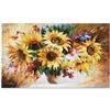 Image 1 : Leonid Afremov "Sunflowers" Limited Edition Giclee on Canvas, Numbered and Signed; Certificate of Au