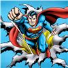 Image 2 : "Superman Fist Forward" Numbered Limited Edition Giclee from DC Comics with Certificate of Authentic