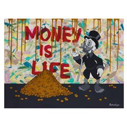 Nastya Rovenskaya- Original Oil on Canvas "Money is Life"