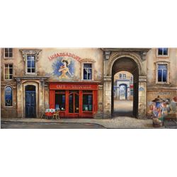 Alexander Borewko- Original Giclee on Canvas  Cafe Du Vaudeville 