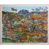 Image 2 : Charles Fazzino- 3D Construction Silkscreen Serigraph "O BEAUTIFUL FOR SPACIOUS SKIES…AMERICA…AMERIC