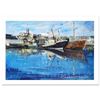 Image 1 : "Penzance Harbor" Limited Edition Giclee on Canvas (36" x 24") by Alex Zwarenstein, Numbered and Han