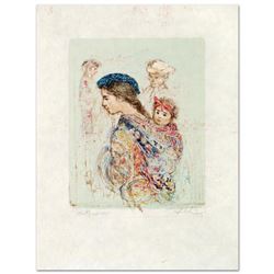  Guatemalan Mother and Baby  Limited Edition Lithograph by Edna Hibel (1917-2014), Numbered and Hand