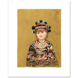  Hill Tribe Youth  Limited Edition Lithograph by Edna Hibel (1917-2014), Numbered and Hand Signed wi