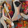 Image 2 : Isaac Maimon, "Nude Reflections" Limited Edition Serigraph, Numbered and Hand Signed with Letter of 