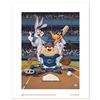 Image 1 : "At the Plate (Cubs)" Numbered Limited Edition Giclee from Warner Bros. with Certificate of Authenti