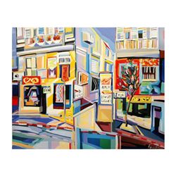 Natalie Rozenbaum,  Corner At Bugrashov  Limited Edition on Canvas, Numbered and Hand Signed with Le