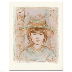  January  Limited Edition Lithograph by Edna Hibel (1917-2014), Numbered and Hand Signed with Certif